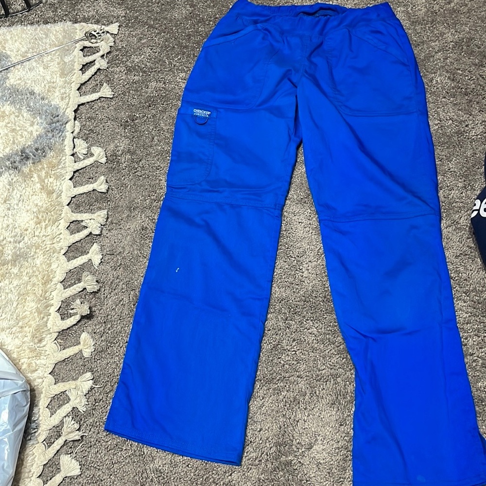 TWO PAIRS - Cherokee Workwear Royal Blue Scrub Pants